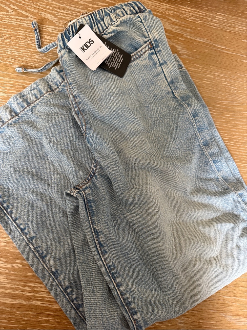Cotton On Kids Light Blue Elastic Waist Jeans